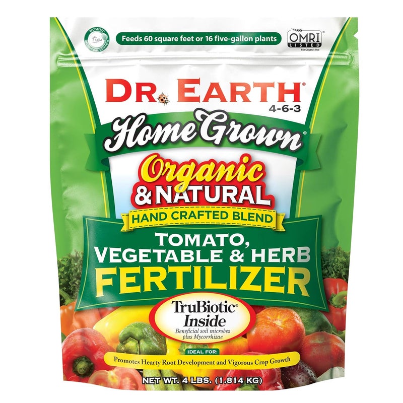 Dr. Earth Home Grown Organic Tomato, Vegetable & Herb Fertilizer - 4 lbs - Image 1